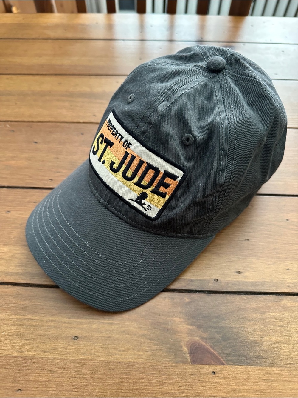 St. Jude Logo Charcoal Baseball Cap - NWOT